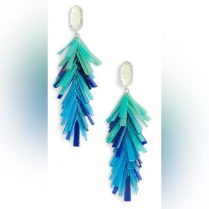 Justyne blue long earrings KENDRA SCOTT